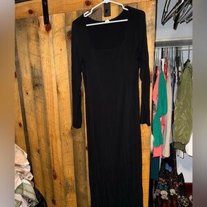 H&M Black Long Sleeve Dress